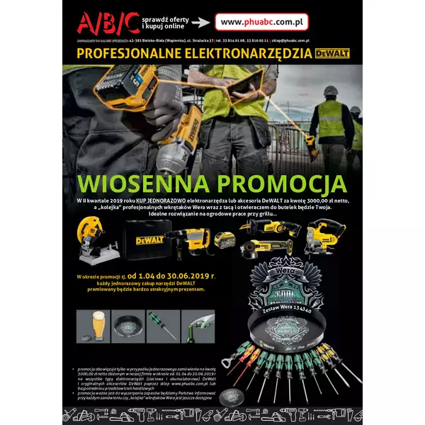 gazetka promocja wiosenna Dewalt 2019