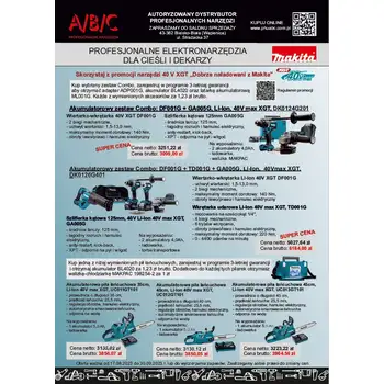 Ulotki Targi cieśli DeWALT i Makita