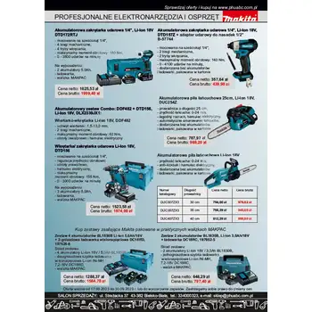 Ulotki Targi cieśli DeWALT i Makita
