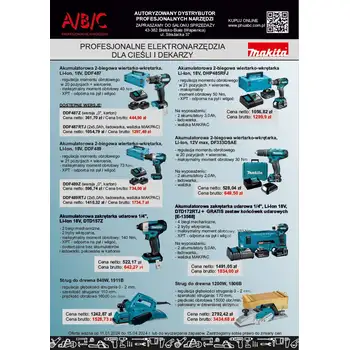 ulotka Targi Kielce DeWALT i Makita