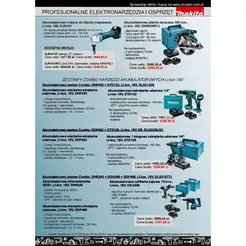 ulotka Targi Kielce DeWALT i Makita