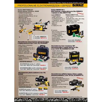 Ulotki Targi cieśli DeWALT i Makita