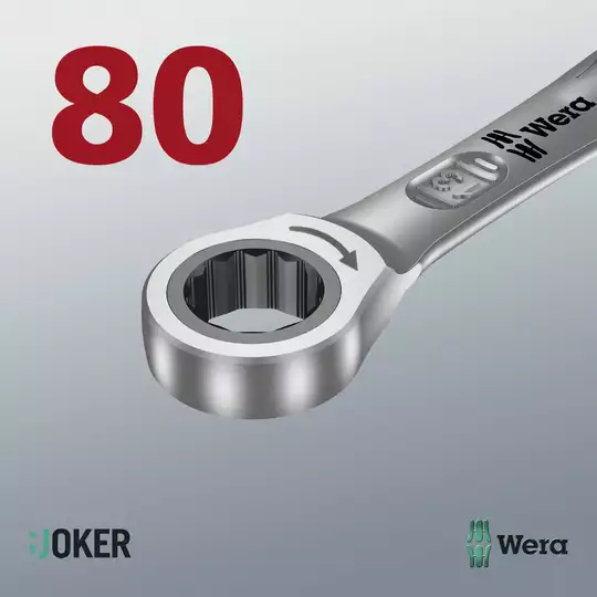 klucz płasko-oczkowy z grzechotką Joker M17 WERA [05073277001]