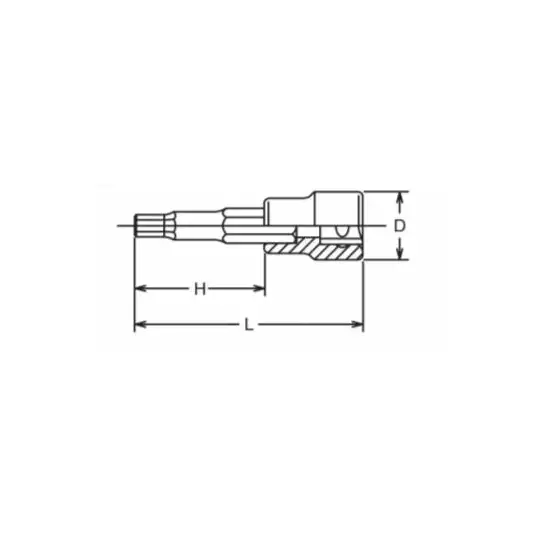 nasadka ręczna 1/2" z końcówką imbusową M10/50mm, Koken [4010M-50 10]