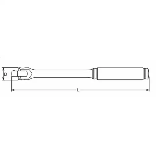 pokrętło uchylne 1/2", 450mm, Koken [4768J-450]