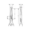 szczypce ERGO z końcówkami półokrągłymi 160mm [2430G-160]