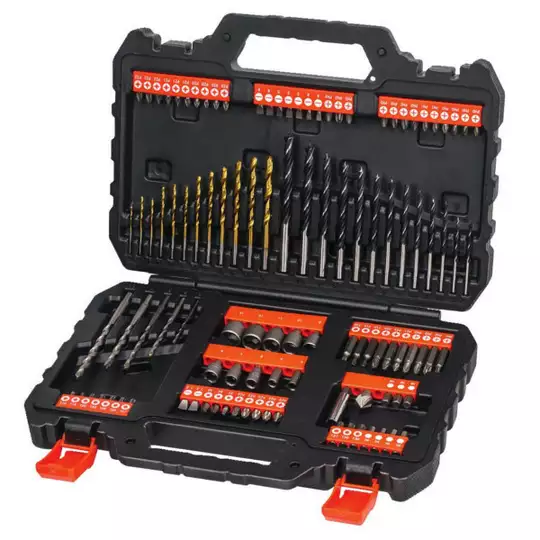 zestaw 109 szt. wierteł, końcówek i nasadek BLACK+DECKER [A7200]