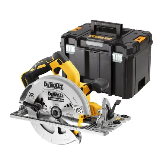 akumulatorowa bezszczotkowa pilarka tarczowa DeWALT [DCS572NT-XJ] 18V XR, Li-lon, kompatybilna z prowadnicami 184mm