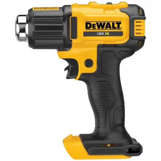akumulatorowa, dwuzakresowa opalarka z końcówkami, 18V Li-Ion, DeWalt [DCE530N-XJ]