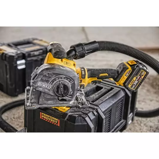 bruzdownica do betonu 125mm, 54V Li-lon 2x6,0Ah XR FLEXVOLT DeWalt [DCG200T2]