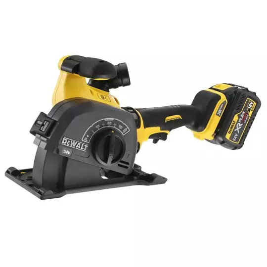bruzdownica do rowków z tarczą 125mm, 54V Li-lon 2x6,0Ah XR FLEXVOLT DeWalt [DCG200T2]