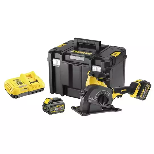 bruzdownica do rowków z tarczą 125mm, 54V Li-lon 2x6,0Ah XR FLEXVOLT DeWalt [DCG200T2]