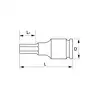 nasadka udarowa 1/2", z końcówką imbusową 6-kątną 5mm, Bahco [7993S0050]