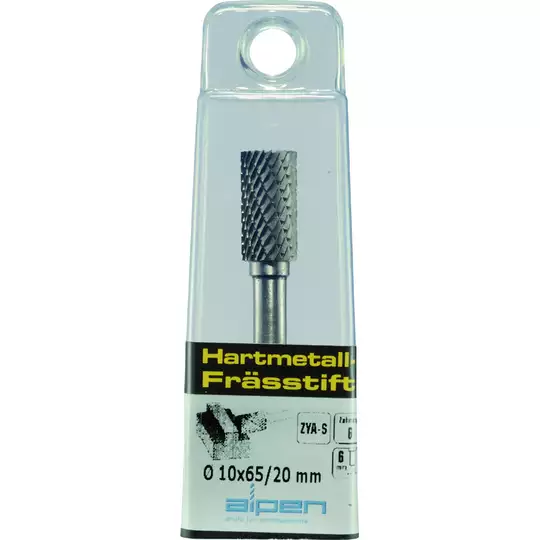 pilnik obrotowy/ frez cylindryczny, z uzębieniem czołowym ZYA-S Alpen [0778606106100]