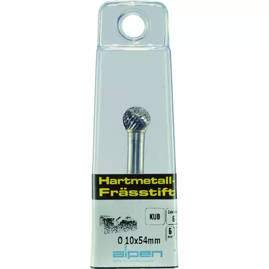 pilnik obrotowy/ frez kulisty do metalu, KUD Alpen [0787606110100]