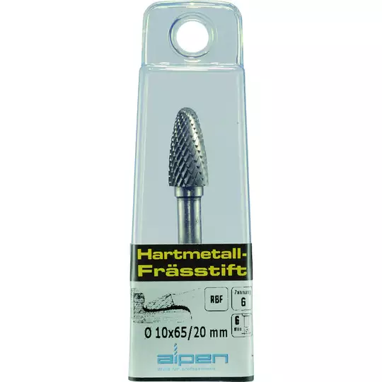 pilnik obrotowy/ frez stożkowy zaokrąglony, RBF Alpen [0788606106100]