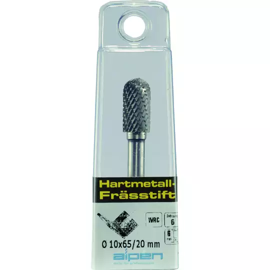 pilnik obrotowy/ frez walcowy zaokrąglony do metalu, WRC Alpen [0779606106100]