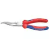 szczypce bardzo długie, półokrągłe, odgięte, 200mm, rękojeść wielokomponentowa, Knipex [38 35 200]