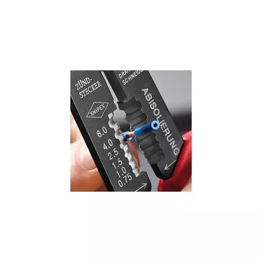 szczypce do zagniatania, zakres 0,5-6mm², Knipex [97 21 215]