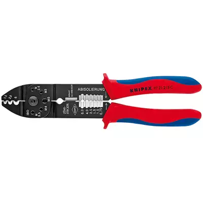 szczypce do zagniatania, zakres 0,5-6mm², Knipex [97 21 215 C]
