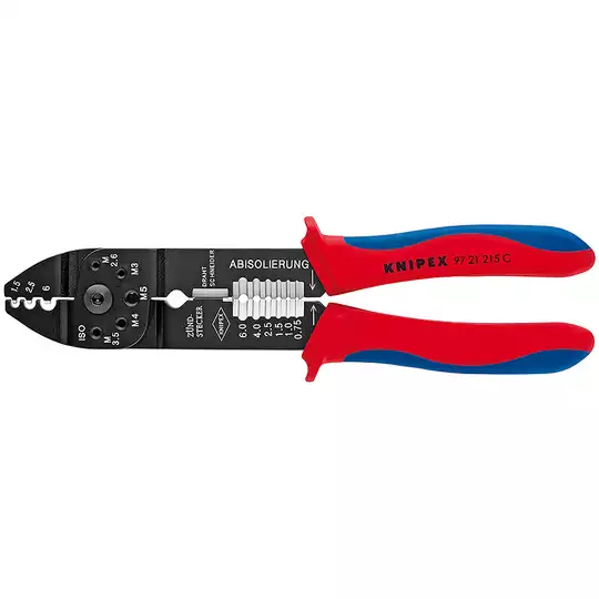 szczypce do zagniatania, zakres 0,5-6mm², Knipex [97 21 215 C]