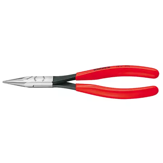 szczypce montażowe, szczęki półokrągłe krótkie, 200 mm, rękojeść z tworzywa, Knipex [28 21 200]