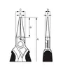 szczypce okrągłe 140mm, rękojeść wielokomponentowa, Bahco [2521 G-140]