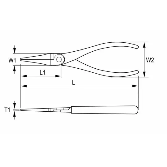 szczypce okrągłe 160mm, rękojeść wielokomponentowa, Irimo [608-160-1]
