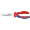szczypce półokrągłe bardzo długie 200mm, rękojeść wielokomponentowa, Knipex [38 15 200]