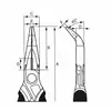 szczypce półokrągłe, odgięte 45º, długość 160mm, rękojeść wielokomponentowa, Bahco [2427 G-160]