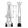 szczypce półokrągłe wydłużone 140mm, rękojeść wielokomponentowa, Bahco [2430 G-140]
