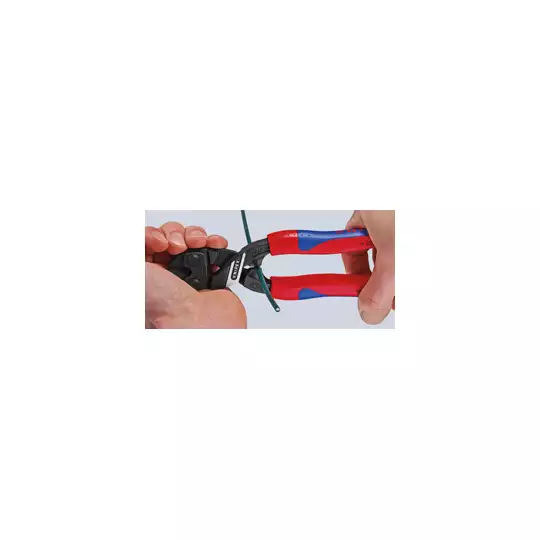 szczypce przegubowe odgięte 20º CoBolt do cięcia drutu ze sprężyną, długość 200mm, Knipex [71 22 200]