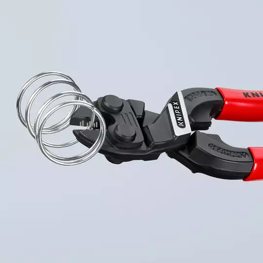 szczypce przegubowe odgięte 20º CoBolt do cięcia drutu ze sprężyną, długość 200mm, Knipex [71 22 200]