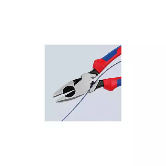 szczypce uniwersalne, kombinerki typ amerykański, "Lineman's" 240mm Knipex [09 12 240]