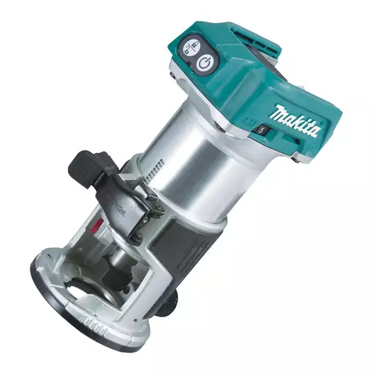 uniwersalna górnowrzecionowa frezarko - wycinarka 18V Li-Ion 5,0Ah, Makita [DRT50RTJX2]