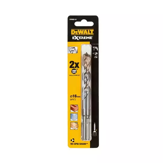 wiertło widiowe do betonu z uchwytem cylindrycznym EXTREME, 2-krawędziowe, 16-150/100mm, DeWalt [DT6692-XJ]