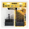 zestaw 19 szt. wierteł do metalu, HSS-G BLACK &amp; GOLD, SMALL TOUGH CASE+, DeWALT [DT70728]