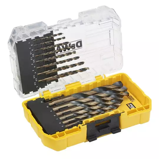 zestaw 23 szt. wierteł do metalu, HSS-G BLACK &amp; GOLD, SMALL TOUGH CASE+, DeWALT [DT70729]