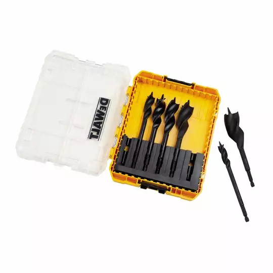 zestaw 6 szt. wierteł do drewna, Medium Tough Case, DeWALT [DT90238]