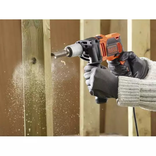 zestaw: elektryczna wiertarka udarowa 850W + 32 akcesoria, Black+Decker [BEH850KA32-QS] 