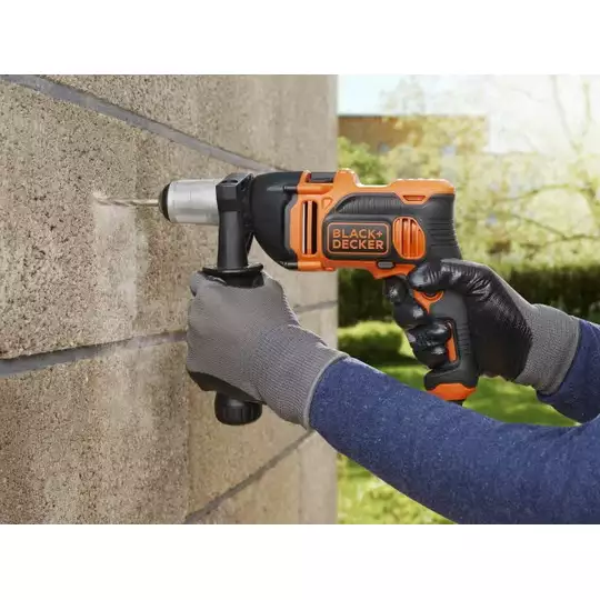 zestaw: elektryczna wiertarka udarowa 850W + 32 akcesoria, Black+Decker [BEH850KA32-QS] 