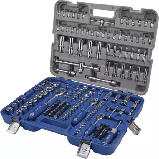 zestaw kluczy nasadowych 1/4", 3/8'' i 1/2", bitów i kluczy 172 szt. IRIMO  [129-172-4]