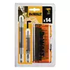 zestaw końcówek + 2 adaptery magentyczny 1/4"  14 szt. Dewalt [DT71570]