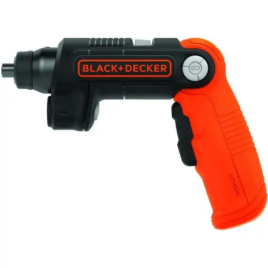 zestaw wkrętak akumulatorowy z mocowaniem 1/4" + 20 bitów, 3,6V Li-Ion 1x1,5Ah Black+Decker [BDCSFL20AT-QW]