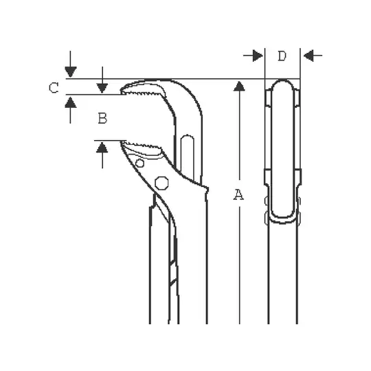klucz do rur ERGO 1 1/2" [1420]