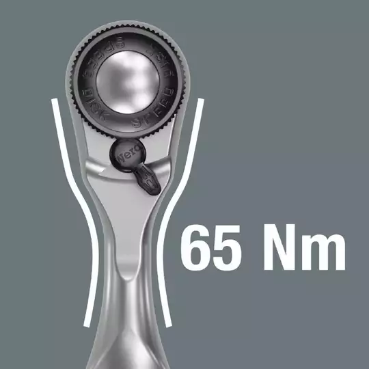 Klucz Zyklop Mini 3 z grzechotką i zabierakiem na kwadrat 1/4”, 60 zębów, 87mm, 8008 A Wera [05003793001]