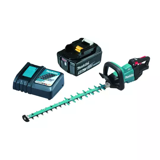 akumulatorowe nożyce do żywopłotu 18V Li-Ion 2x5,0Ah, długość cięcia 60cm, Makita [DUH602RT]