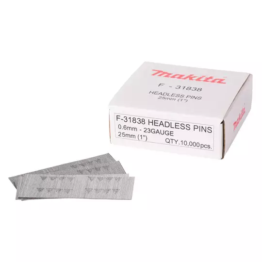 gwoździe /szpilki o długości 18mm, do gwoździarki AF201Z, AF353, DPT353, 10000szt. Makita [F-31838]