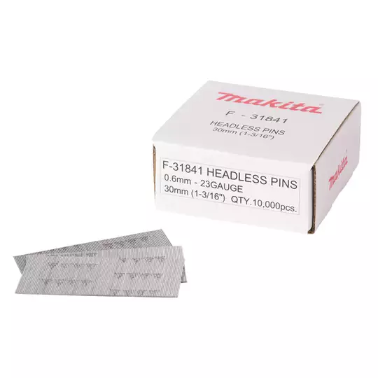 gwoździe /szpilki o długości 30mm, do gwoździarki AF201Z, AF353, DPT353, 10000szt. Makita [F-31841]
