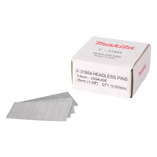 gwoździe /szpilki o długości 35mm, do gwoździarki AF201Z, AF353, DPT353, 10000szt. Makita [F-31854]